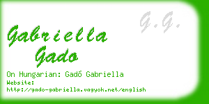 gabriella gado business card