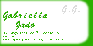 gabriella gado business card